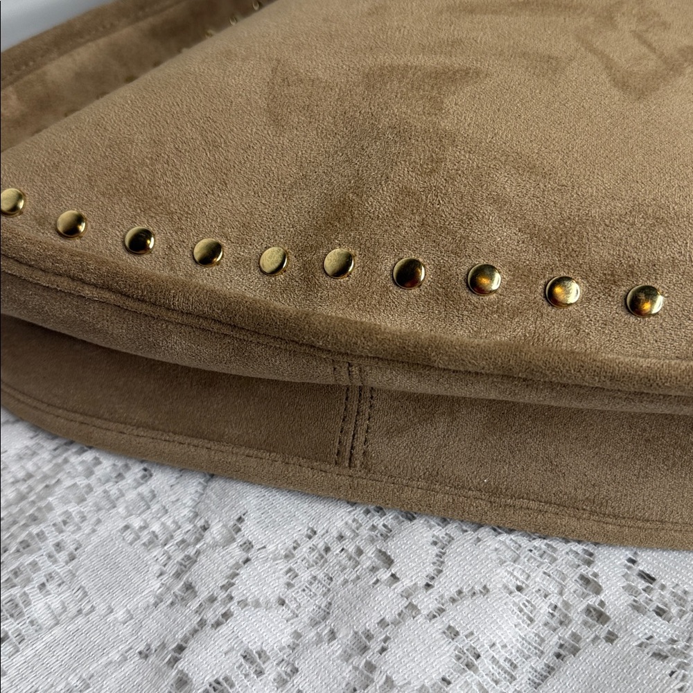 Ah dorned side tan studded crossbody with embroidered strap Aztec - Picture 6 of 7